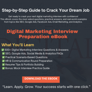 Digital Marketing -Interview Preparation (Beginner to Advanced)